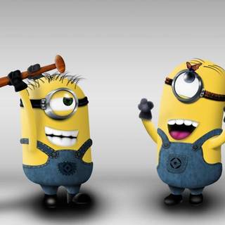 Minions playing wallpaper