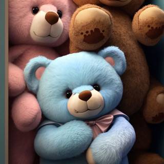 Cartoon teddy wallpaper