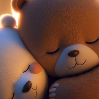 Cartoon teddy wallpaper