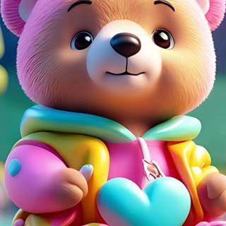 Cartoon teddy wallpaper