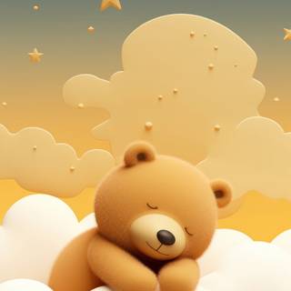 Cartoon teddy wallpaper