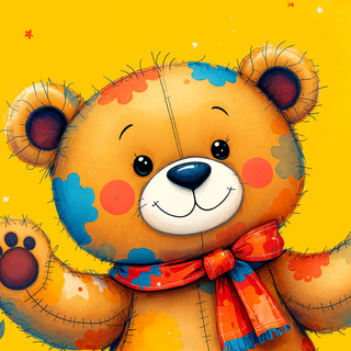 Cartoon teddy wallpaper