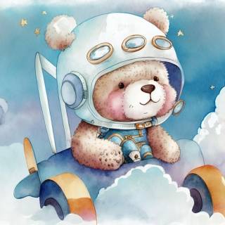 Cartoon teddy wallpaper