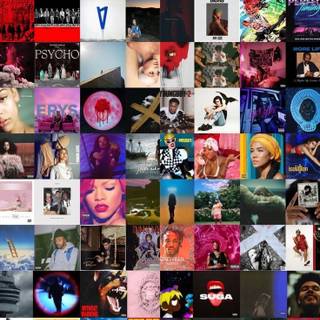 Album cover collage wallpaper