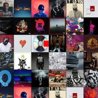 Album cover collage wallpaper