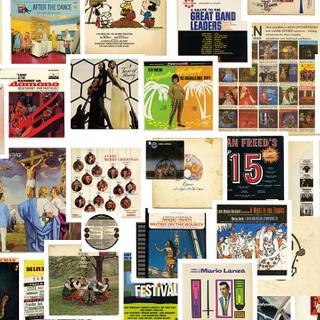 Album cover collage wallpaper