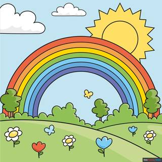 Kid drawing wallpaper