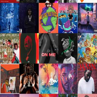 Album cover collage wallpaper