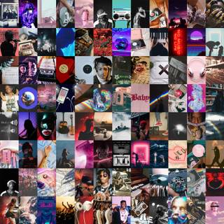 Album cover collage wallpaper