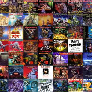 Album cover collage wallpaper