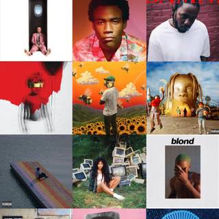 Album cover collage wallpaper