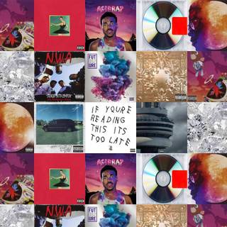 Album cover collage wallpaper