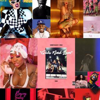 Album cover collage wallpaper