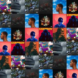 Album cover collage wallpaper