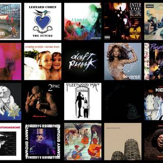 Album cover collage wallpaper