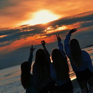 Four besties wallpaper