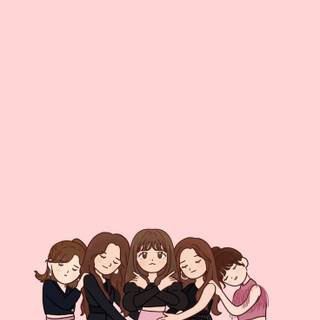 Four besties wallpaper