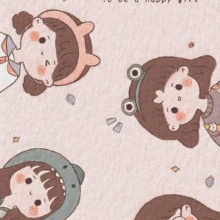 Four besties wallpaper