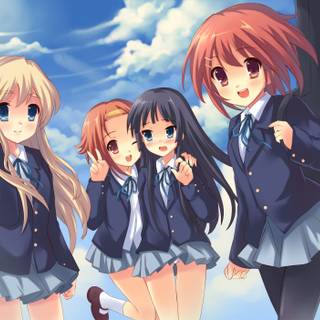 Four besties wallpaper