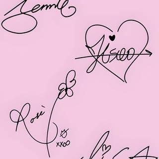 Blackpink signatures wallpaper
