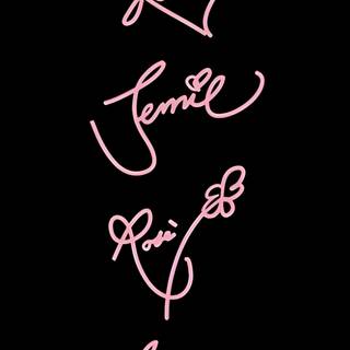 Blackpink signatures wallpaper