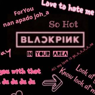 Blackpink signatures wallpaper