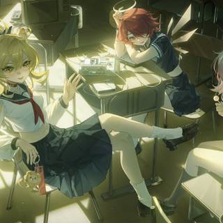 Schoolmates wallpaper