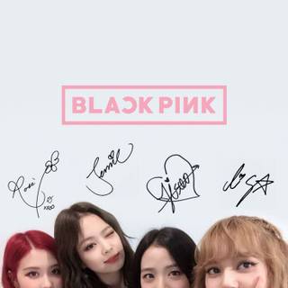 Blackpink signatures wallpaper