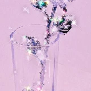 Crystal rose wallpaper