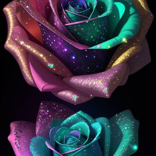 Crystal rose wallpaper