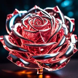 Crystal rose wallpaper