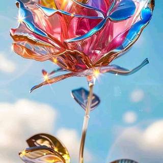 Crystal rose wallpaper