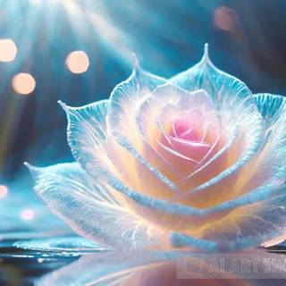 Crystal rose wallpaper