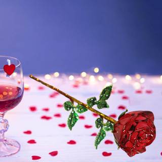 Crystal rose wallpaper