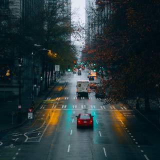 Main road wallpaper