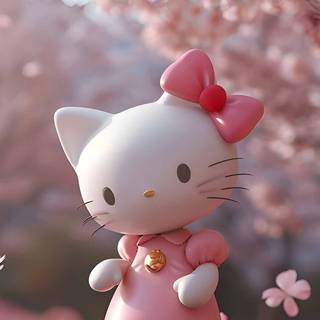 Hello Kitty spring vibes wallpaper