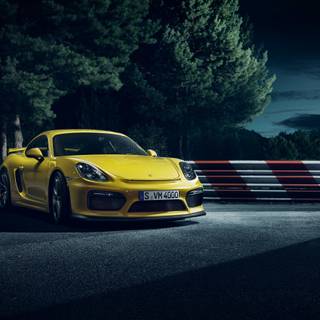 4k yellow car wallpaper