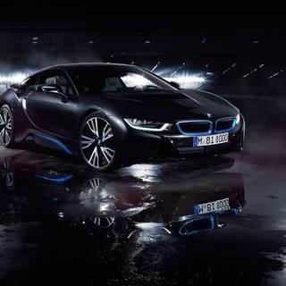 Matte black car wallpaper