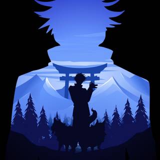 Megumi Fushiguro phone wallpaper