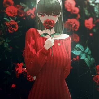 Yor Forger iPhone wallpaper