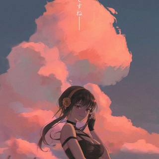 Yor Forger iPhone wallpaper