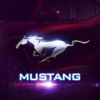 Ford Mustang logo iPhone wallpaper