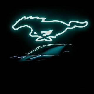 Ford Mustang logo iPhone wallpaper