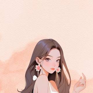 Anime white phone wallpaper