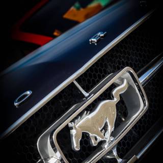 Ford Mustang logo iPhone wallpaper