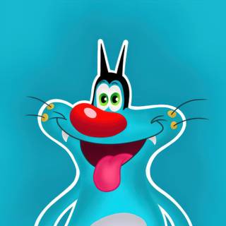 Oggy desktop wallpaper