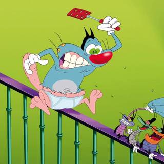 Oggy desktop wallpaper