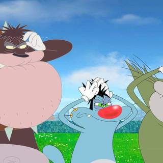 Oggy desktop wallpaper