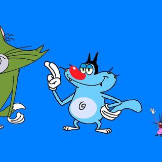 Oggy desktop wallpaper