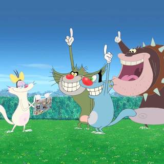 Oggy desktop wallpaper